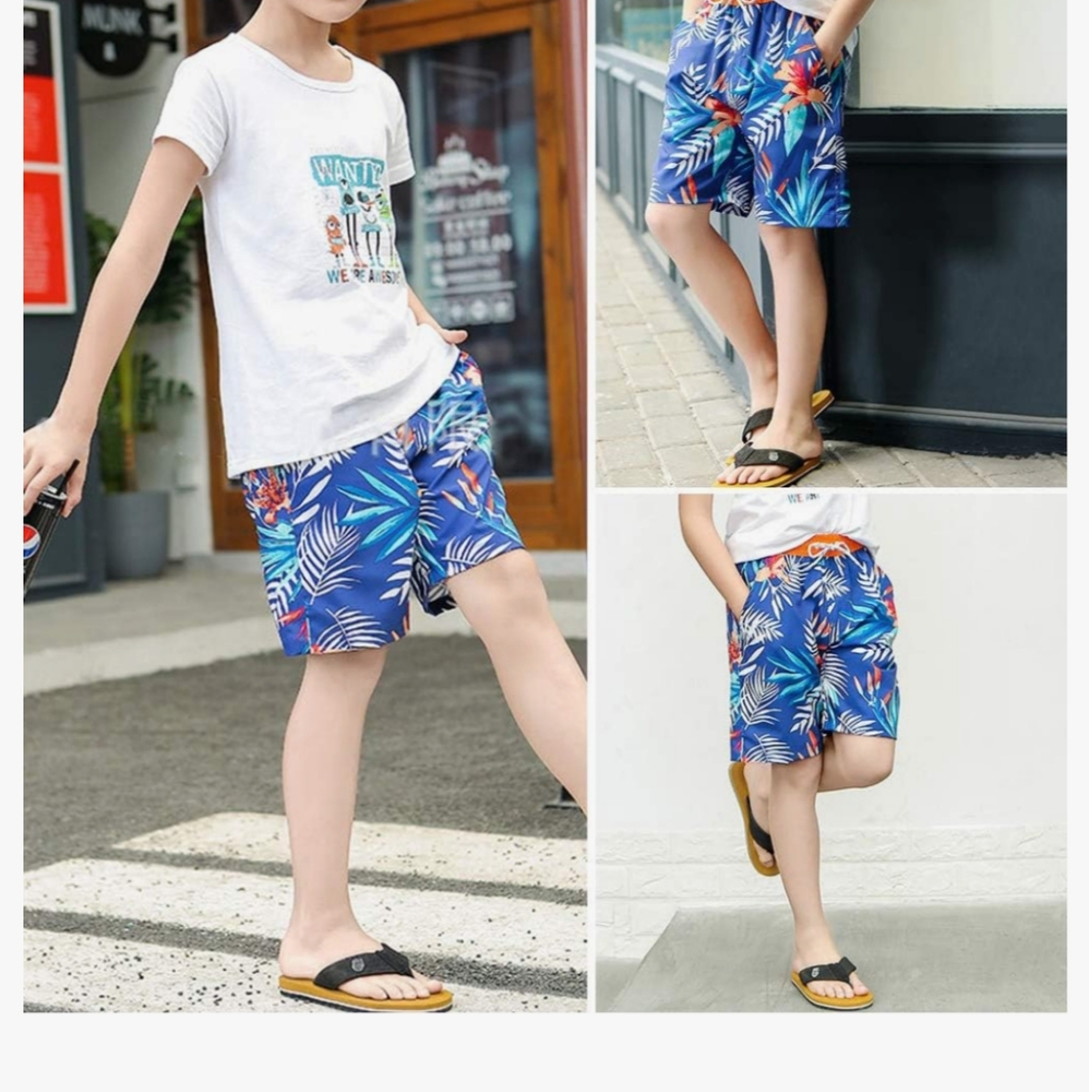 Boys tropical swim trunks, size xxl
